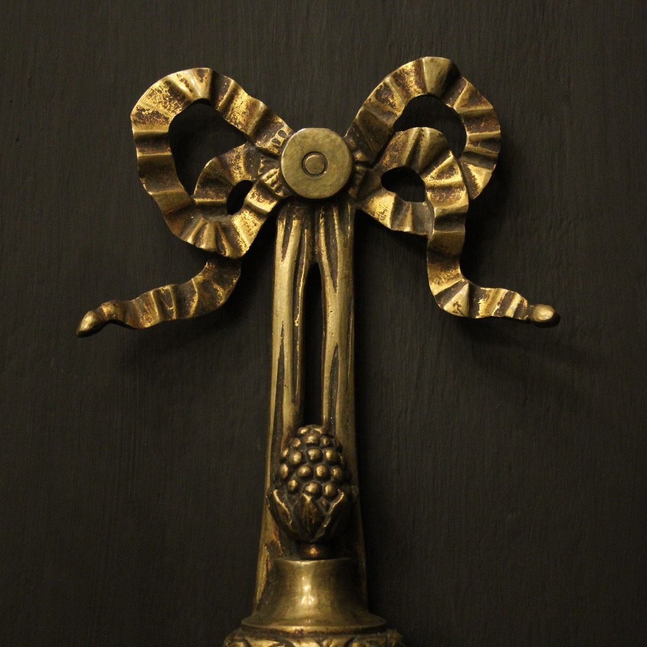 French Pair Of Bronze Antique Wall Sconces photo 1250.0