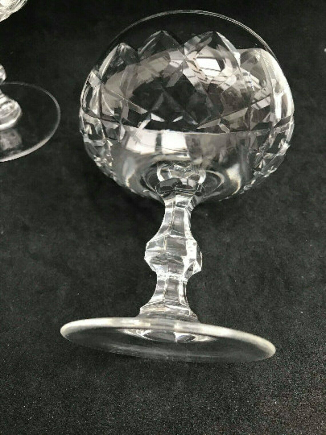 2 Vintage Champagne Coupes Glasses Crystal Cut Coupes 1920s French Set 2 Stem Bar Cart Decor Wedding Bartender Cocktail Glasses Gift photo Home Decor