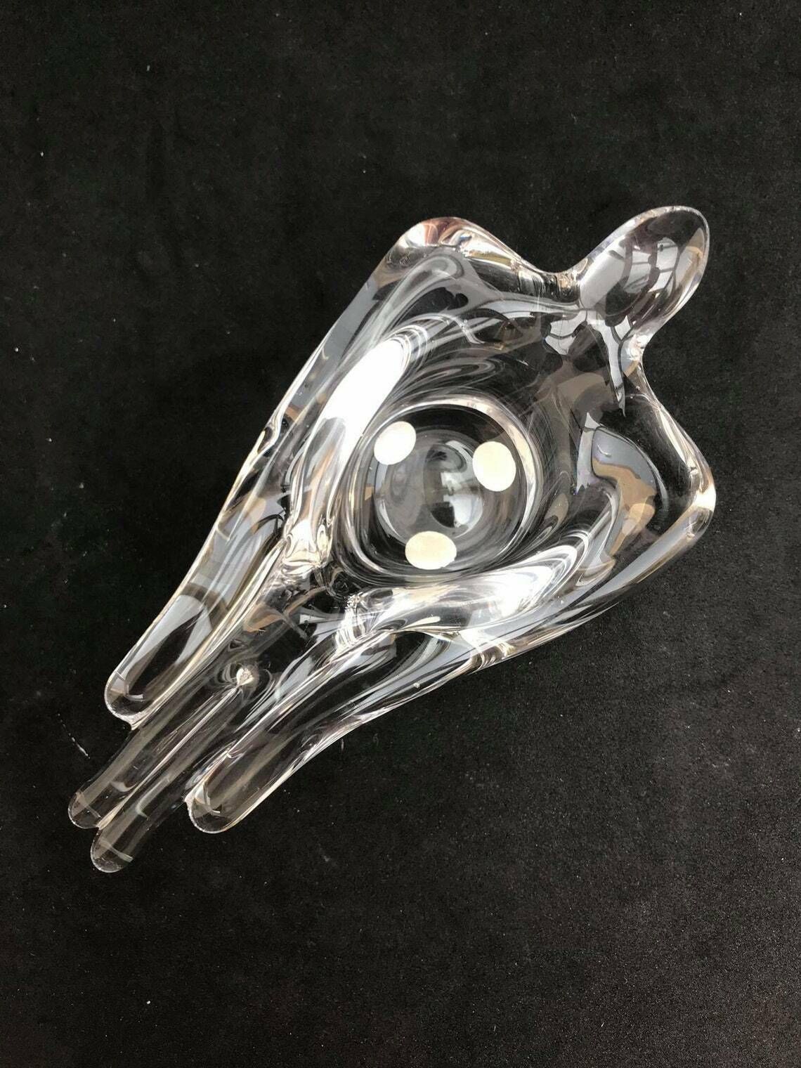 Ashtray Paperweight Bowl Bird Shaped Heavy Crystal Cigar Ashtray By Art Vannes France Art Glass Dove Clear Gift For Her Wedding Gift photo furniture