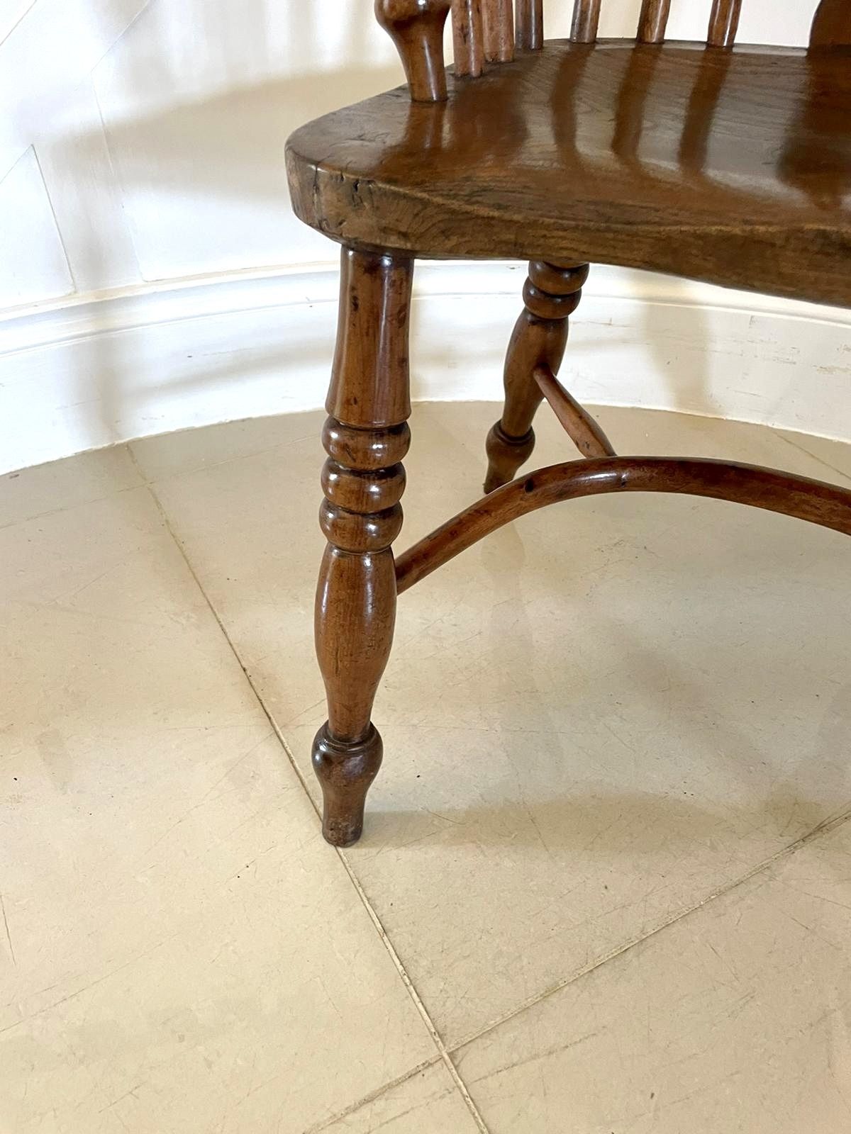 photo for sale Antique Quality Child’s Yew Wood Windsor Chair