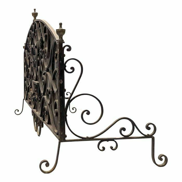 18th Century Wrought Iron Fireplace Screen photo for sale