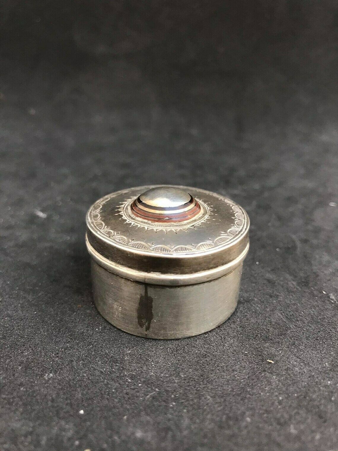 Silver Box Jewelry Tuareg African Berber Nomadic Traditionalart Authentic Handmade Sahara Ethnic Decor Gift Box Collector Ring photo vinterior