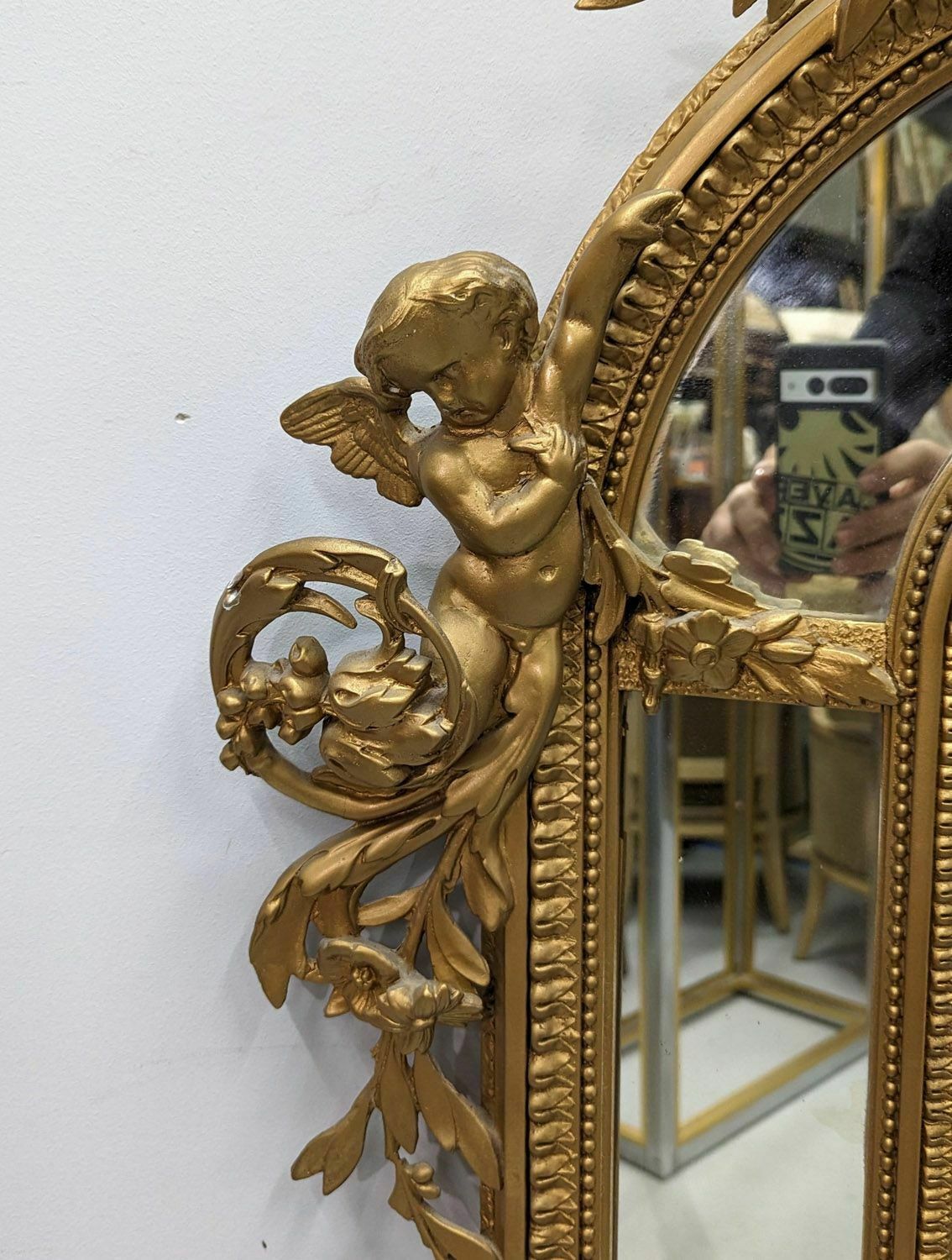 Napoleon III Wood And Stucco Mirror, 19th Century photo 1740.0
