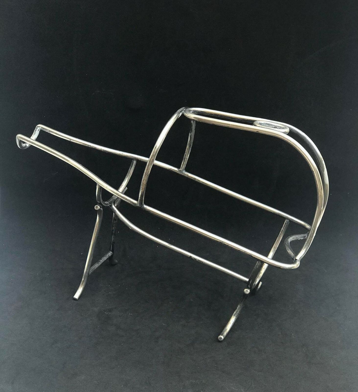 photo for sale Wine Stand Wine Bottle Holder Made In Belgium Bar Cart Wine Cradle Mid Century, Bar Accessories, Gift For Him , Bar Tools