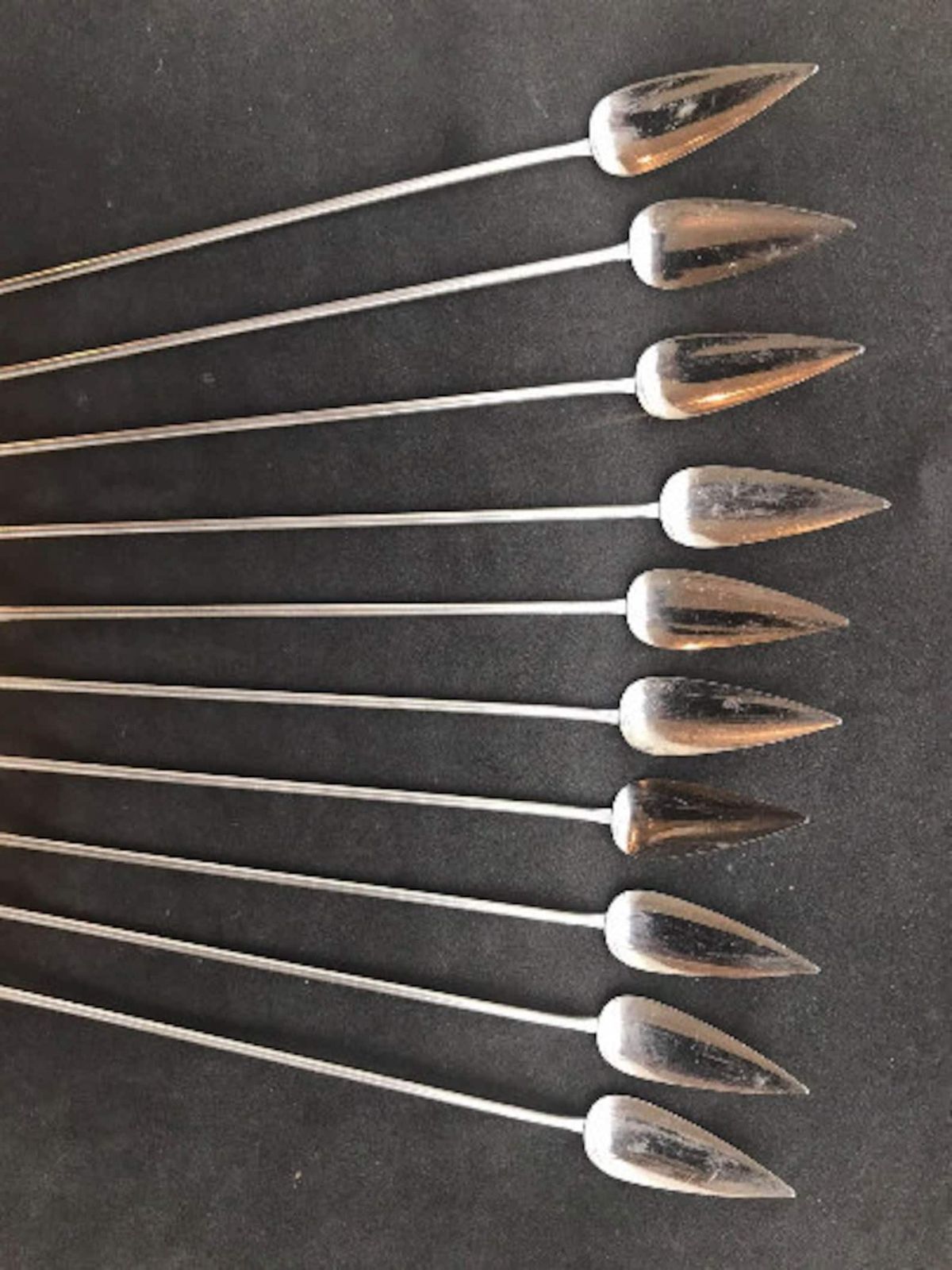 Bar Stirrers Spoons Cocktail Champagne Sticks Set Of 10 Plated Bar Tools Bar Cart Accessories Bartender Mixing Tools Gift For Him photo Home Decor