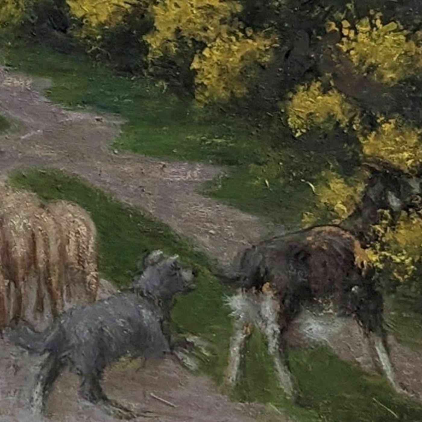 Oil On Canvas Pastoral Scene Provencal School Remy Mayan photo vinterior