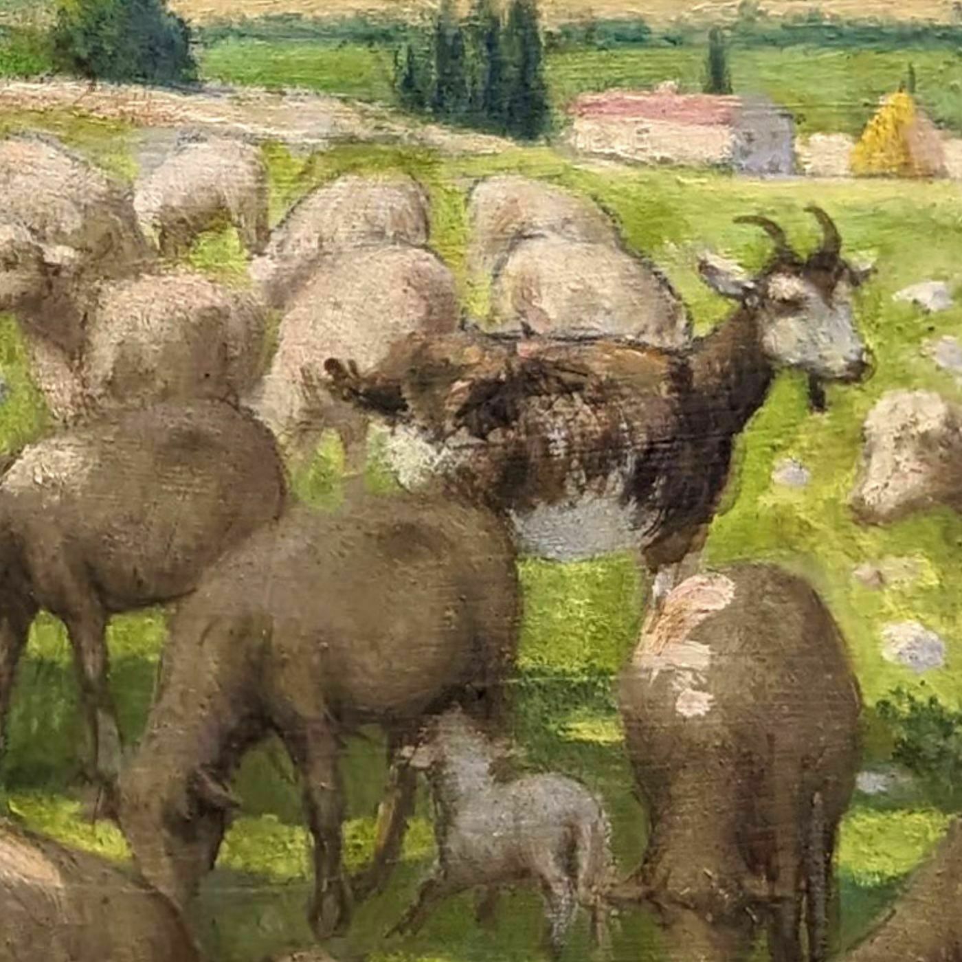 Oil On Canvas Pastoral Scene Provencal School Remy Mayan photo Art