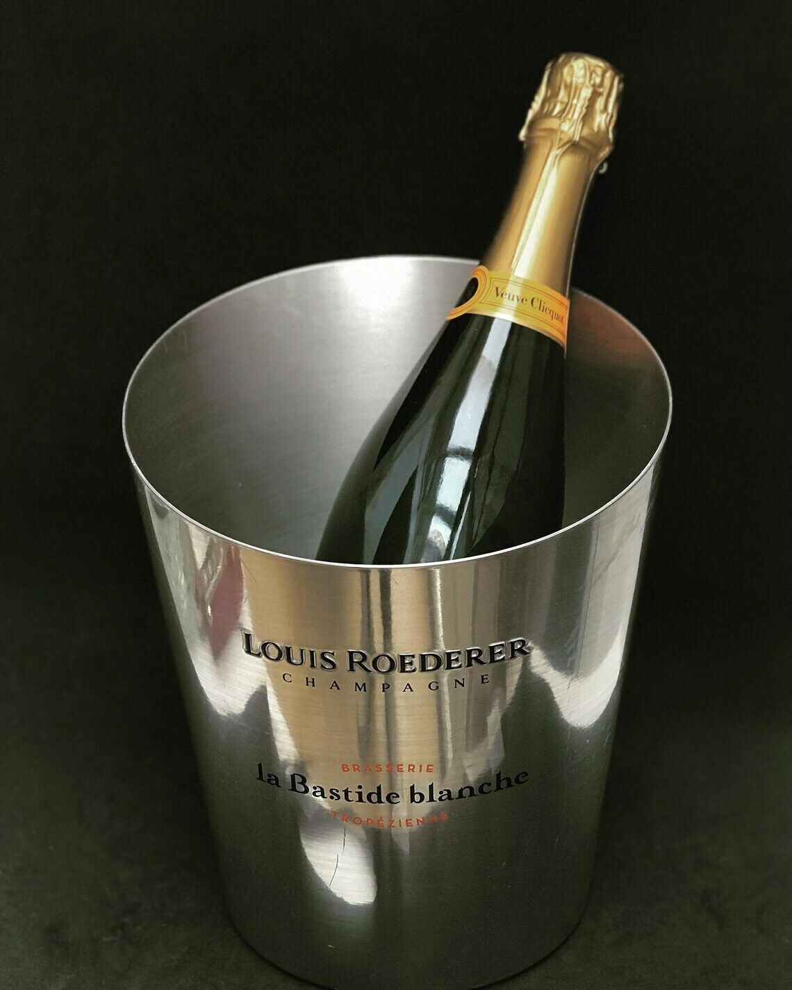 Champagnekoeler Louis Roederer Frankrijk Roestvrij Staal Wijnkoeler Ijsemmer Barkar Huwelijkscadeau photo Woonaccessoires