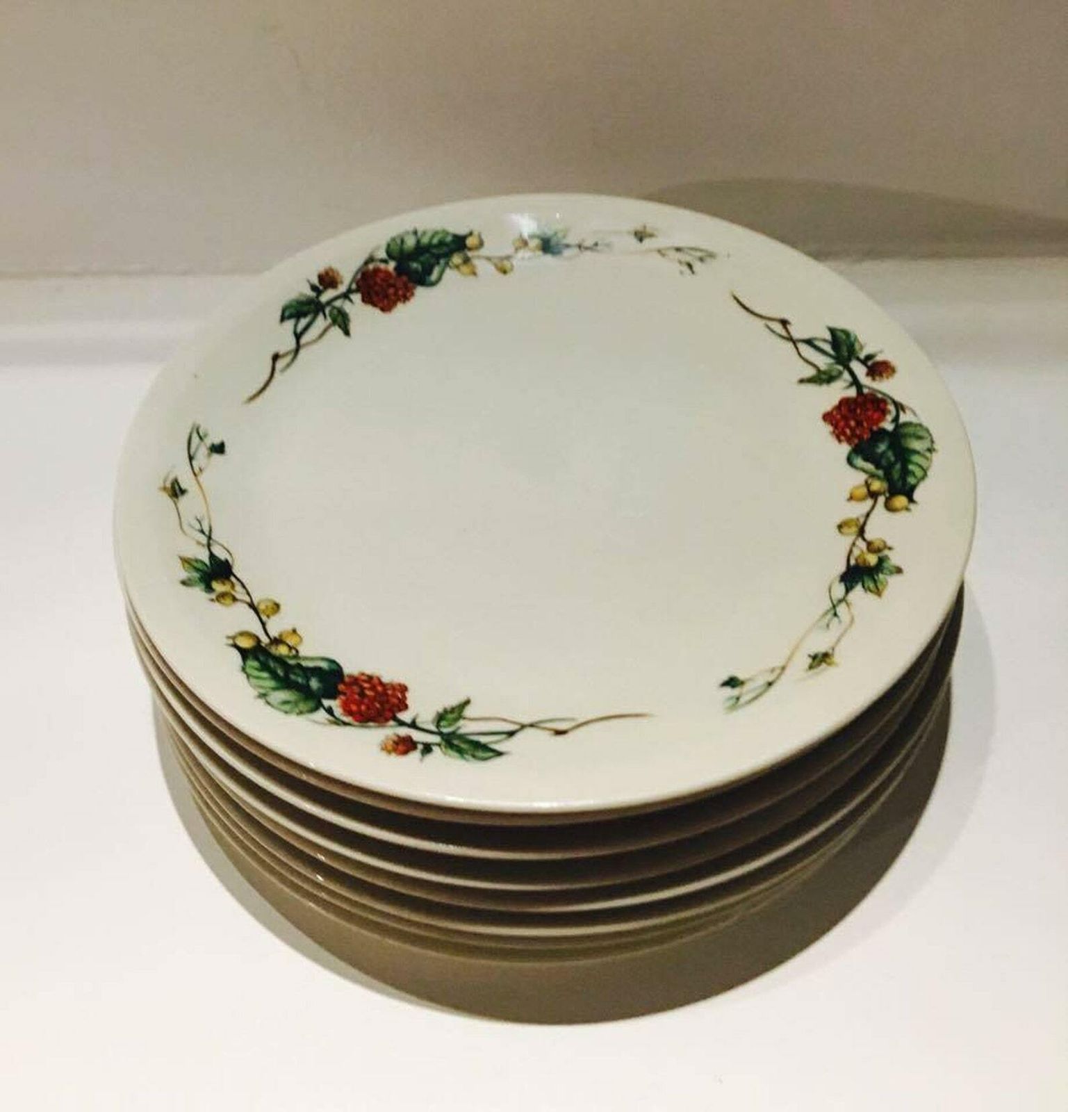 Dessert Plates Set 8 Villeroy & Boch Dishes, Dessert Dish, Fruits Dish, Salad Dish Pattern V Il74   Super Rare, Retro Dishes photo furniture