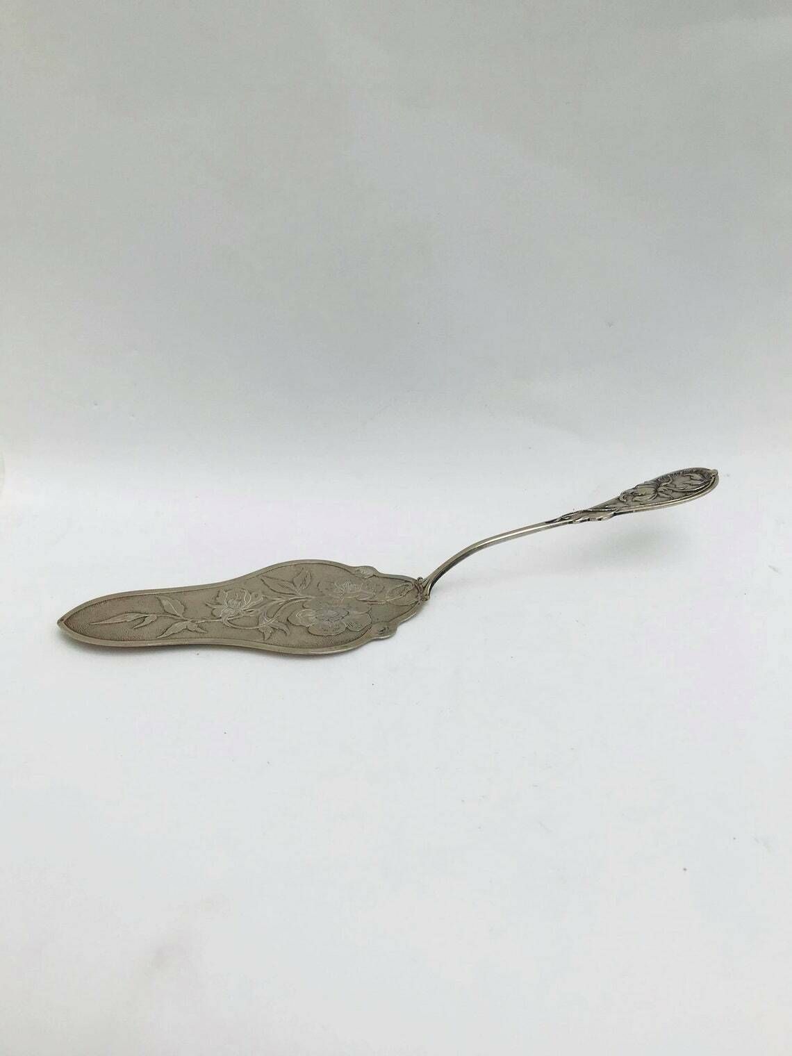 Taartschep Antiek Wmf N Art Nouveau Verzilverd Duits Taartschepper Taartvork Bruidstaart Huwelijkscadeau Romantisch 1900s photo Woonaccessoires