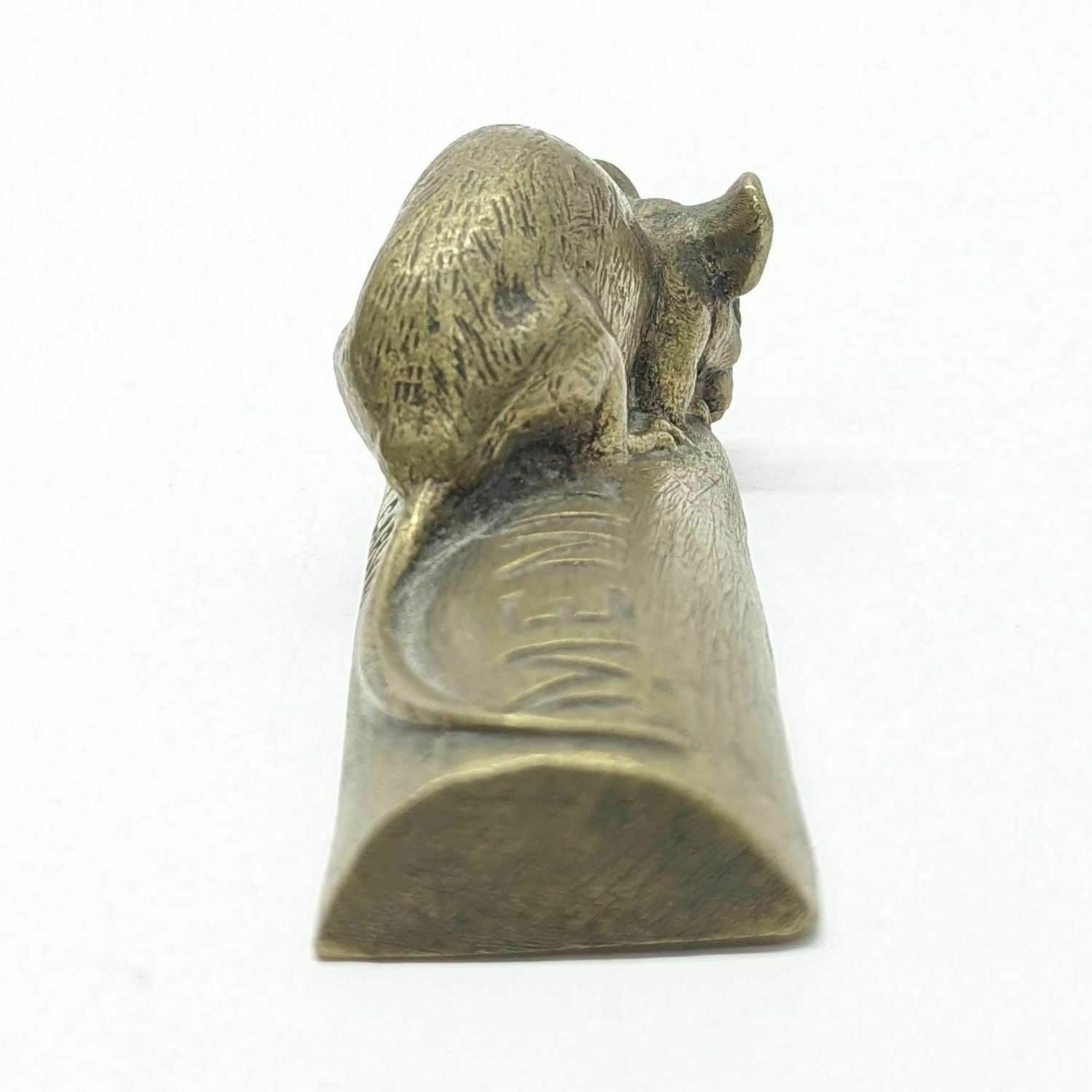 Advertising Bronze By Carvin Chocolate Menier The Little Mouse photo vinterior