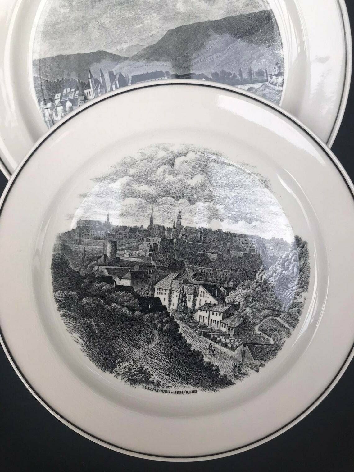 3 Villeroy & Boch Dinerborden Boch Septfontaines J B Fresez Verzamelbaar Porselein Vervangend Vintage Serviesgoed Bord, Niet Meer Leverbaar photo vinterior