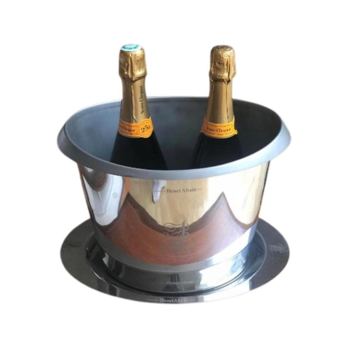 Champagne Bucket Large 2 Bottles Stainless Steel Bar Cart Decor Christmas Table Wine Chiller Cooler Gift For Wedding Gift Man Cave