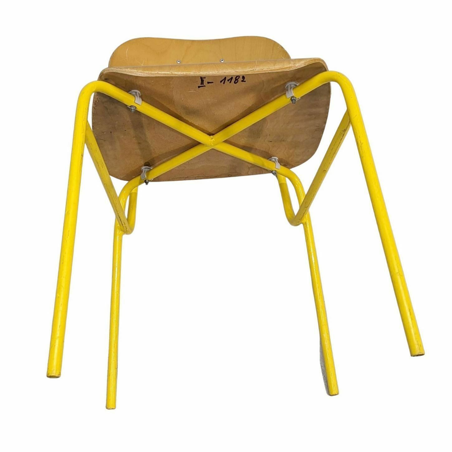 Vintage 80 Yellow Tubular Chairs (Set Of 8) photo Furniture