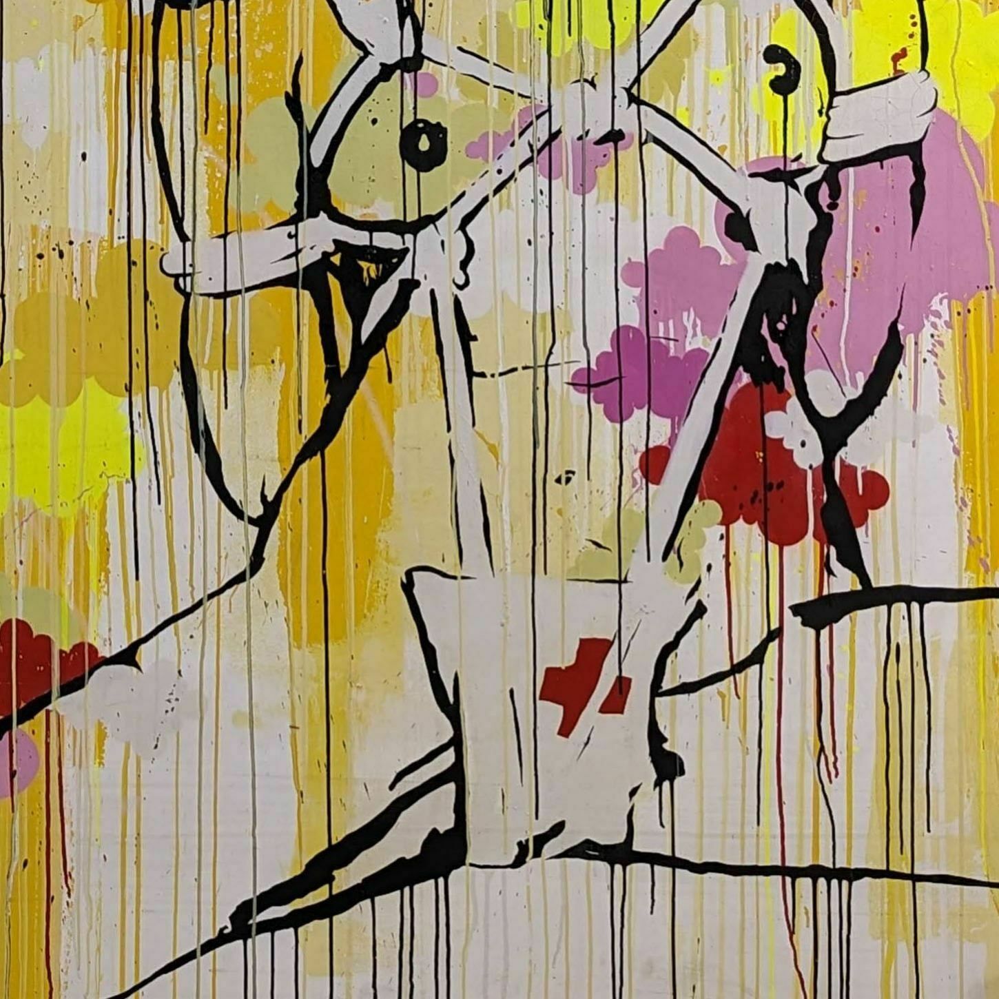 Chongqinb Girls. Diptych. Acrylic, Spray Paint, Markers. By Tilt photo buy