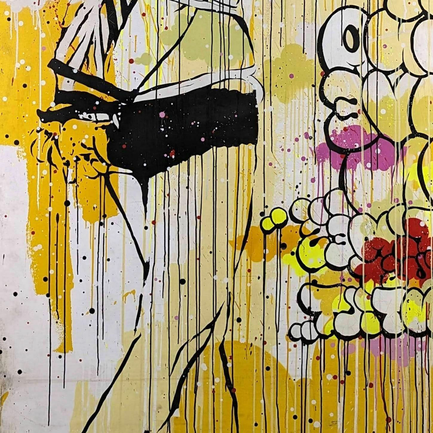 photo furniture Chongqinb Girls. Diptych. Acrylic, Spray Paint, Markers. By Tilt