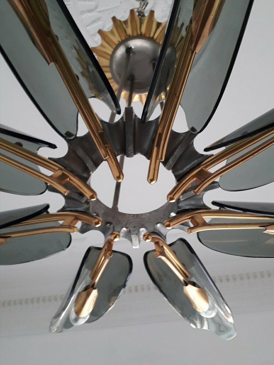 Dahlia Chandelier By Max Ingrand For Fontana Arte, 1954 photo vinterior