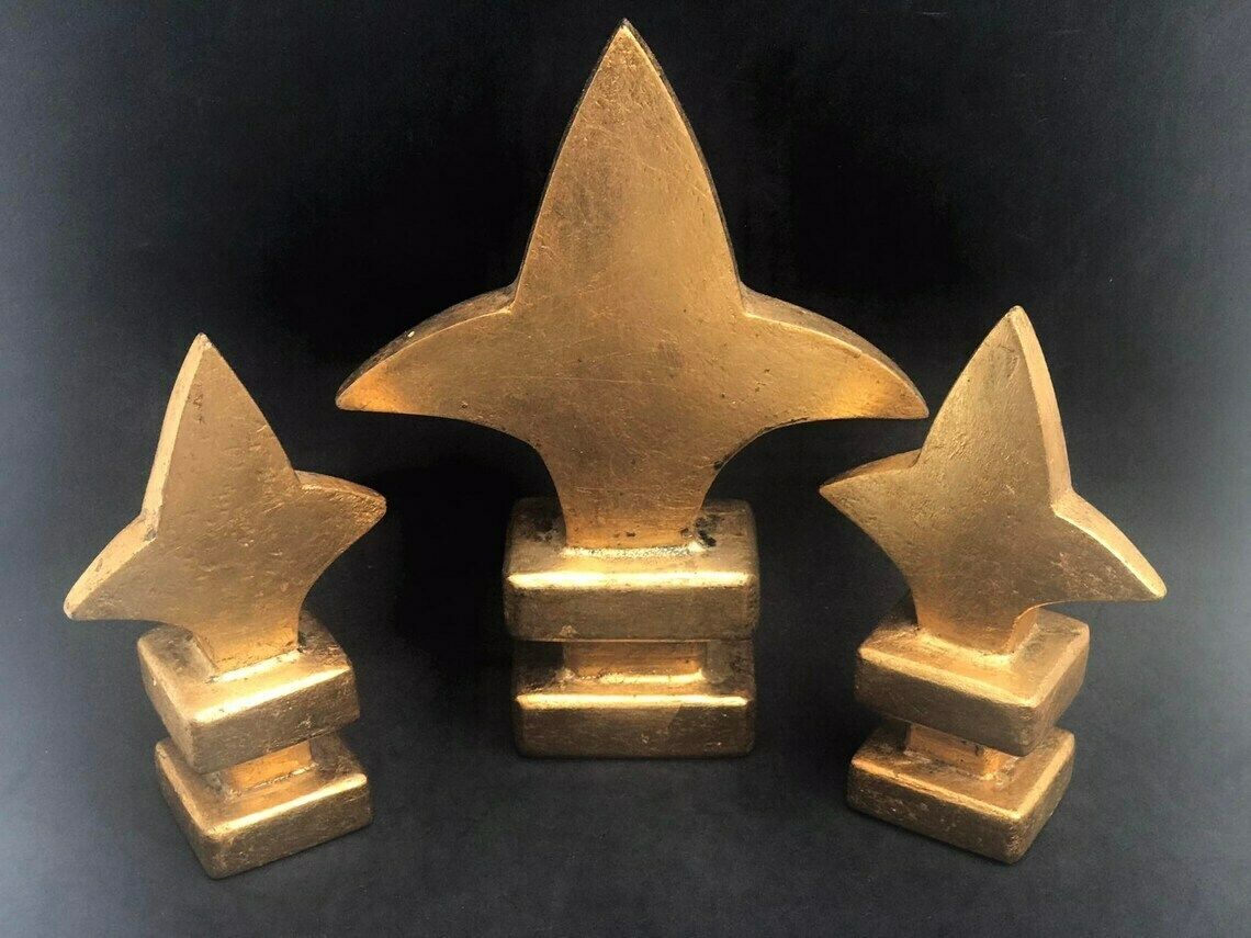 Golden Curtain Rod Cover Table Decorations Gold Fleur De Lys Shape Shabby Chic Luxury Decor Christmas Gold Styling Carnaval Table Theme photo furniture