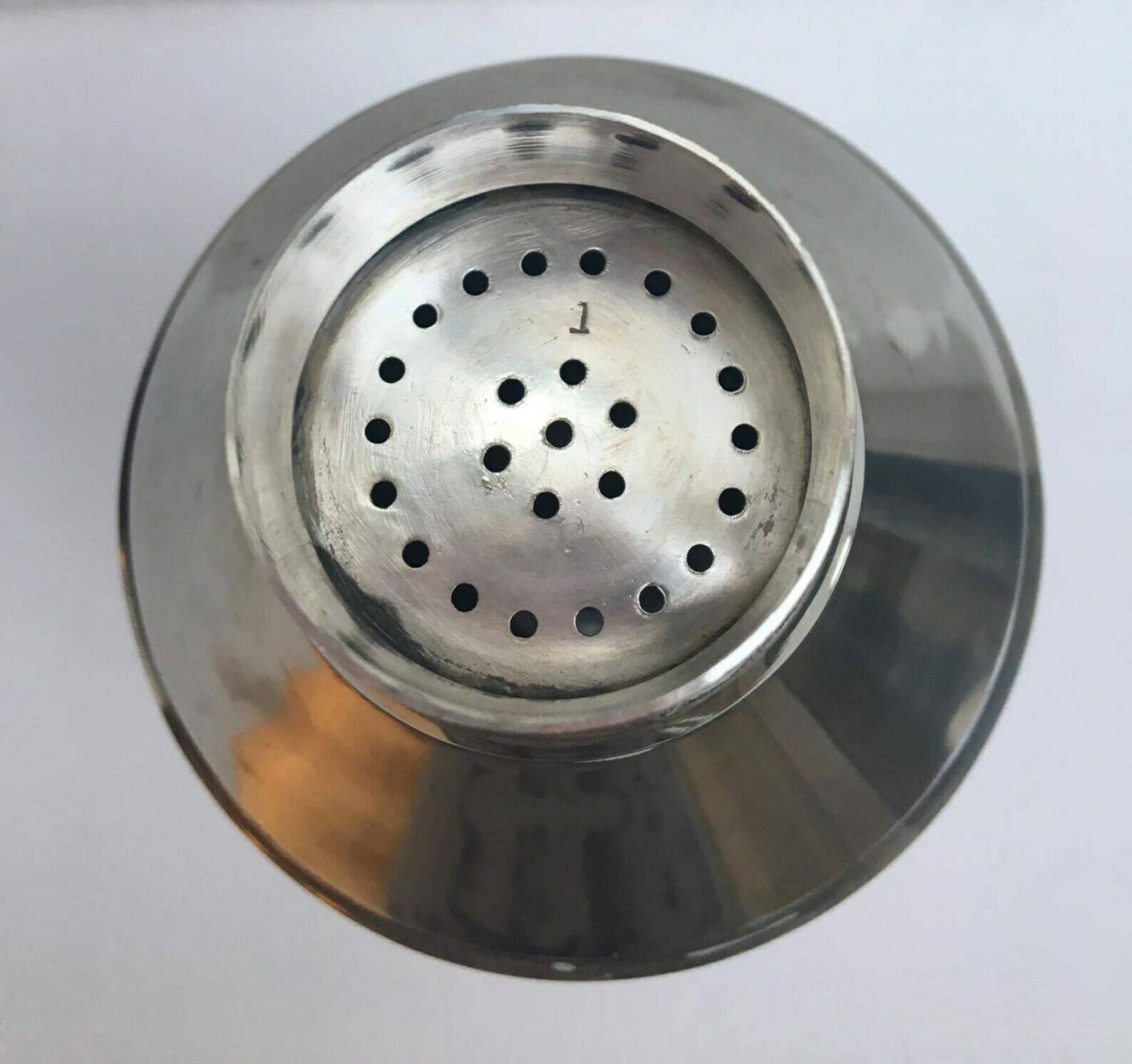 photo for sale Grote Cocktailshaker – Vintage, Art Deco, Verzilverd Metaal, Baraccessoires, Martinishaker, Vintage Barware, Mid Century