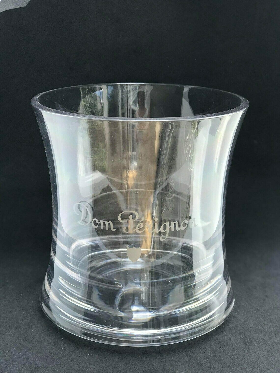 Champagne Dom Perignon Accessories Display Collector Ice Bucket Couple By Martin Szekely Wedding Christmas Bridal Bridesmaid Gift Bar Decor photo vintage