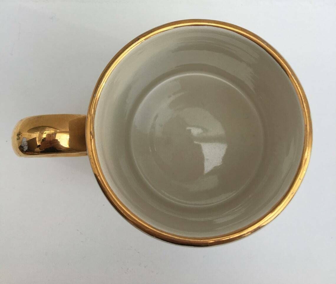 photo furniture Queen Elizabeth II Large Mug Royal Monarch Commemorative Tankard Antiques 1565 1965 Queen Elisabeth Ceramic Stein Beer Mug Gold Handle