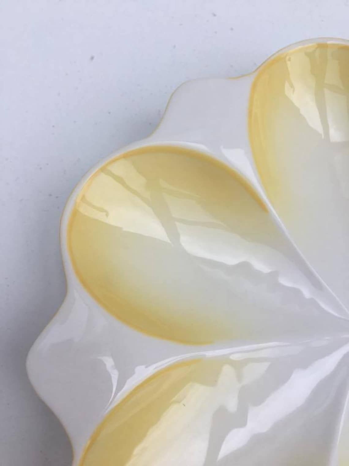 Villeroy & Boch Bowl Romantic Spring, Yellow Bowl , Signed, 80s, Empty Pockets Or Jewelry Dish, Collectable China, China Replacement photo Home Decor