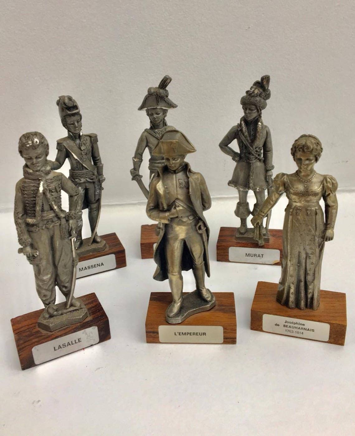 photo furniture Napoleon Bonaparte Figurine Generals Collection Mid Century Figurines French Vintage Pewter Figurines Josephine Gift For Him Gift For Man