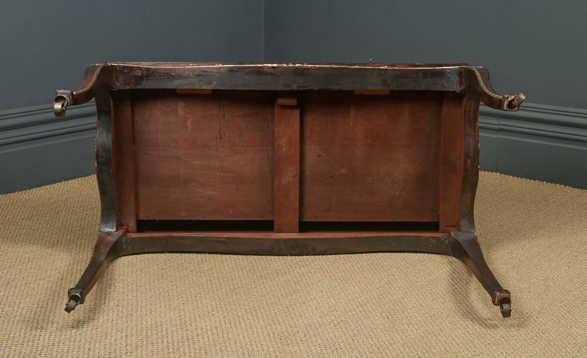 French 19th Century Louis XV Gilt & Leather  Writing Table (Circa 1880) photo vintage