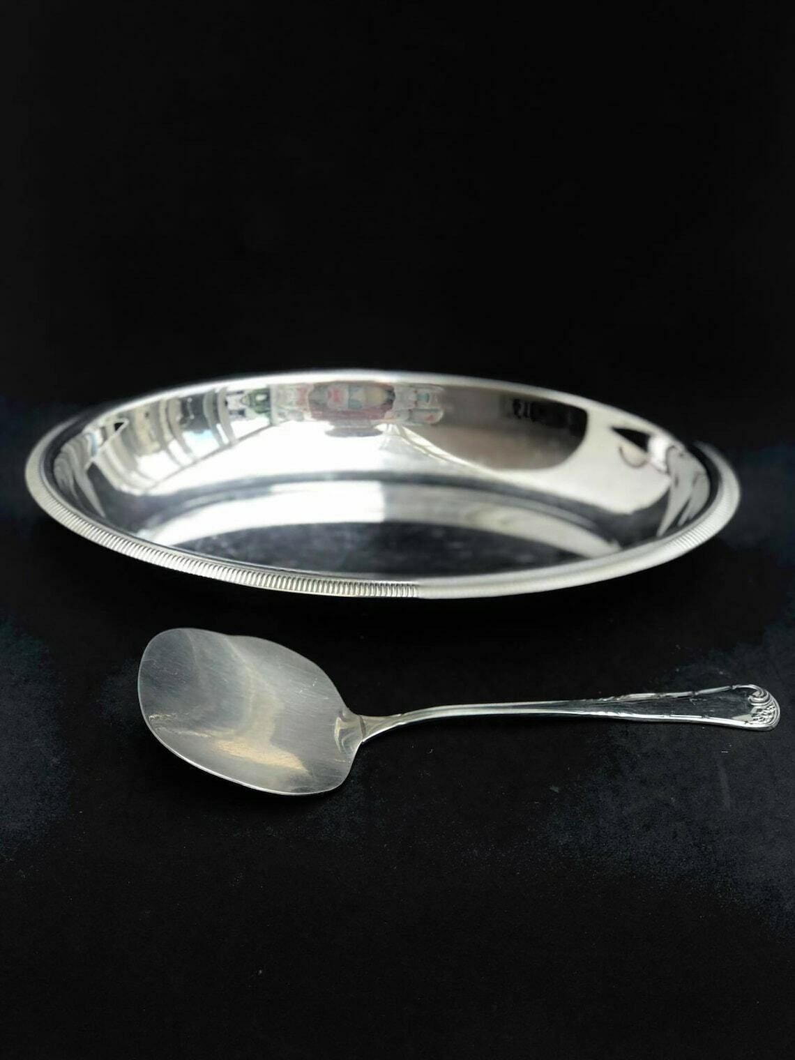 Letang Remy Oval Dish Stainless Steel Vintage French Vegetables Plate With Server Potatoe Dish Rice Dish