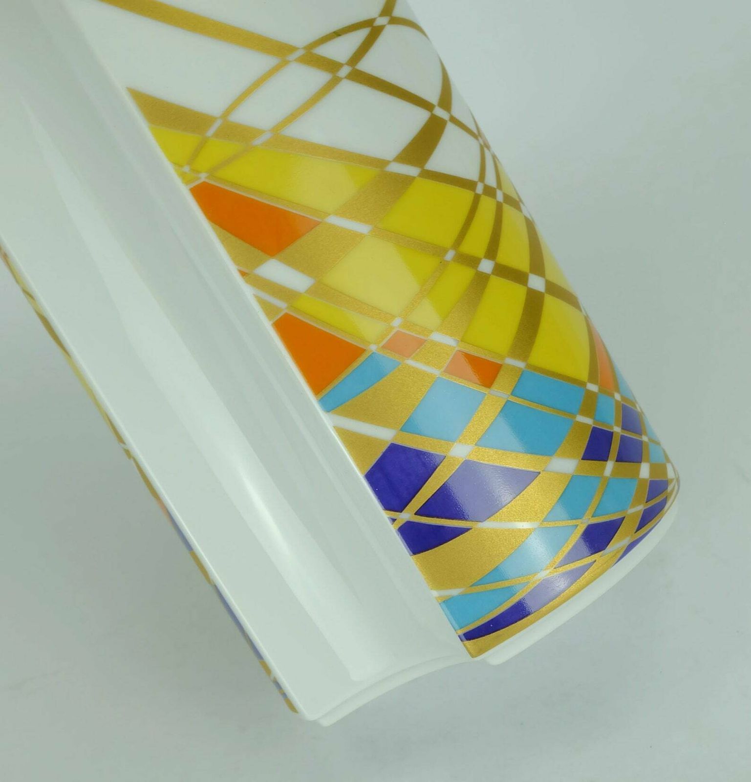 Fantastic 1960s 70s Krautheim Op Art Pop Art Vase Graphic Decor photo furniture