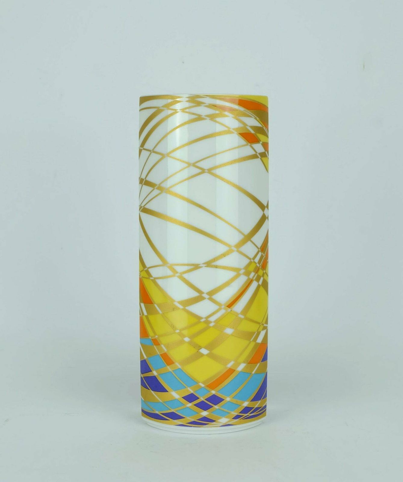 Fantastic 1960s 70s Krautheim Op Art Pop Art Vase Graphic Decor photo for sale