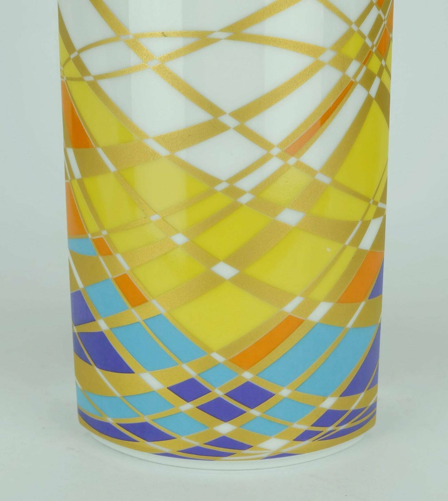 Fantastic 1960s 70s Krautheim Op Art Pop Art Vase Graphic Decor photo vinterior