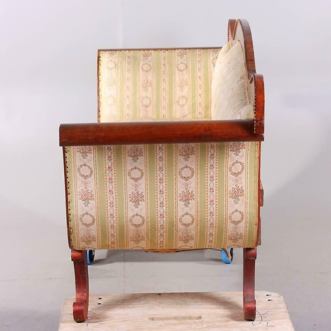 Biedermeier Sofa Couch Empire Settle Swedish 19th Century 3 4 Seat Loveseat photo furniture