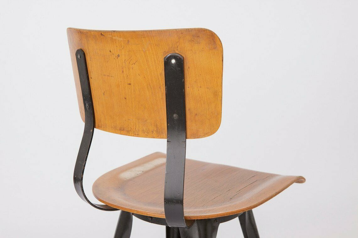 1 Of 4 Industrial Chair Vintage 50s 60s photo Furniture