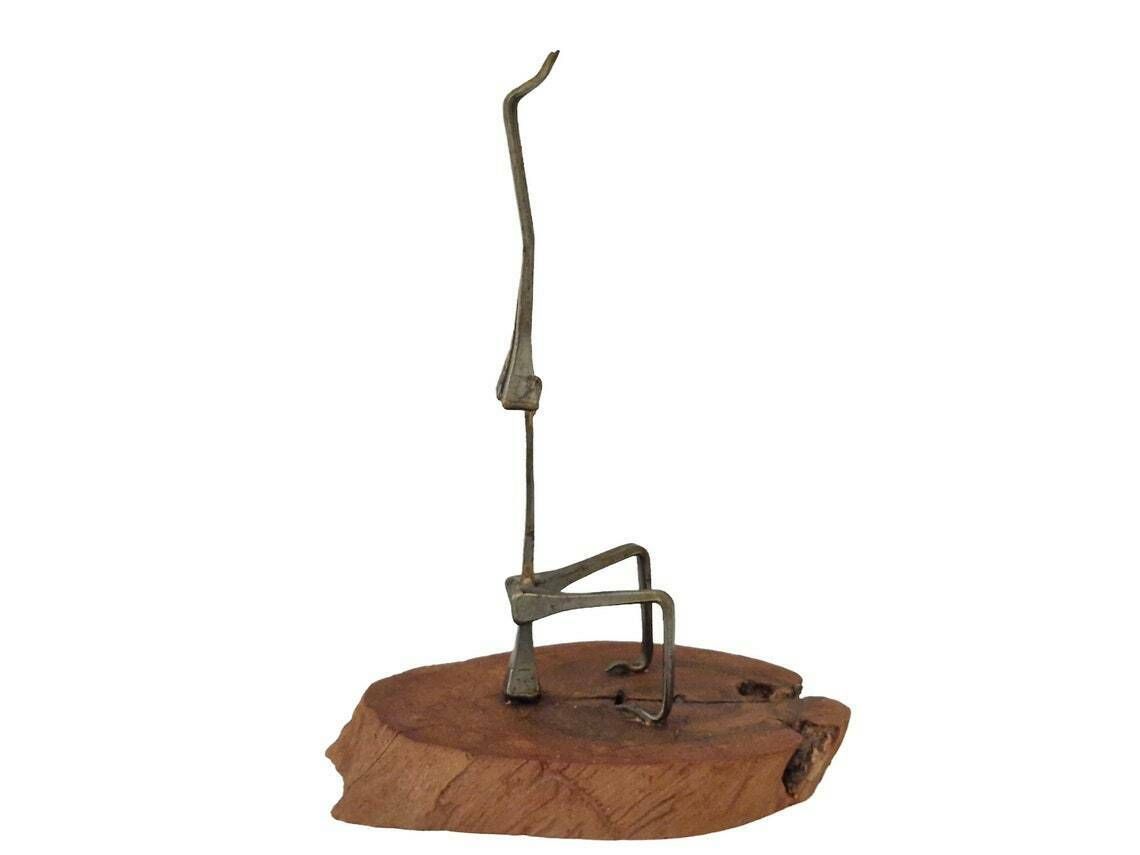 Minimalist Metal Circus Acrobat Figurine Brutalist Balancing Act Statuette Gift For Gymnast photo for sale