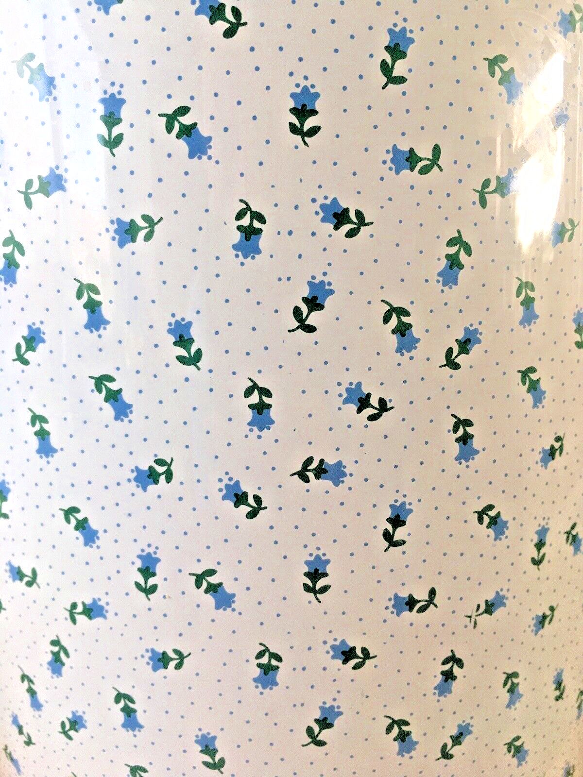 Retro 60's 70's Regency Ware Blue Floral Chintz Tin Waste Paper Bin   Worcester photo buy