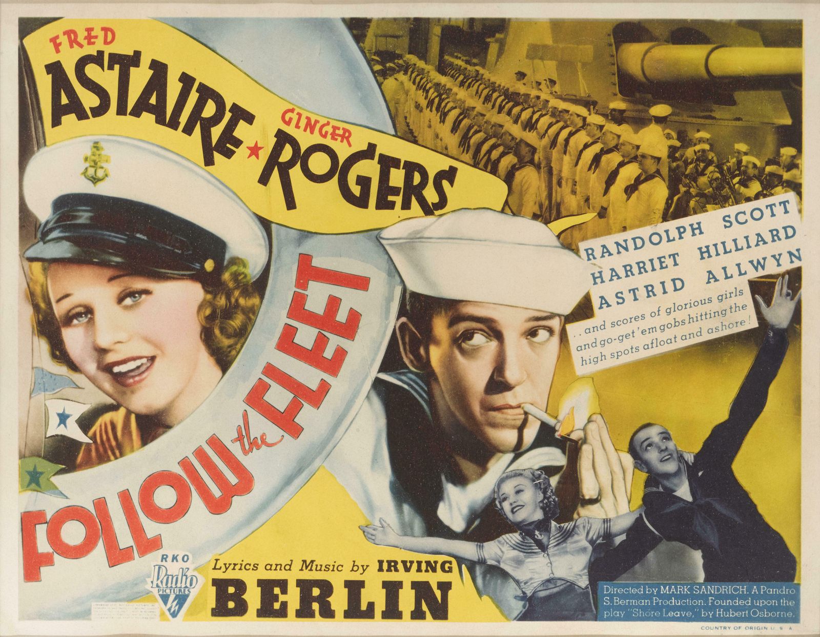 Follow The Fleet, 1930s, Vintage photo Art