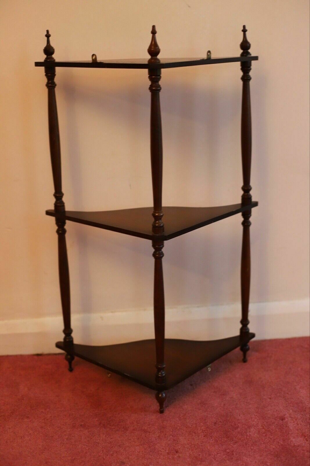 Victorian Mahogany Three Tier Whatnot photo for sale