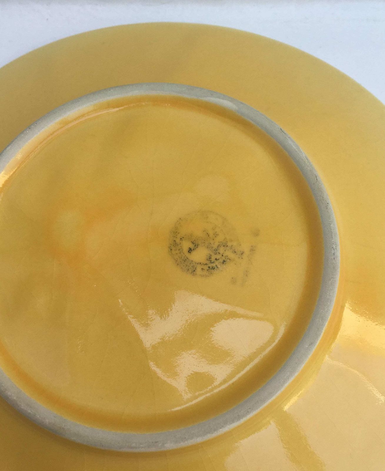 photo for sale Bordallo Pinheiro Majolica Portugal Green Melon 8" Salad Dessert Plate, Melon Bowls, Green Stoneware Orange Dessert Plate, Salad Dish