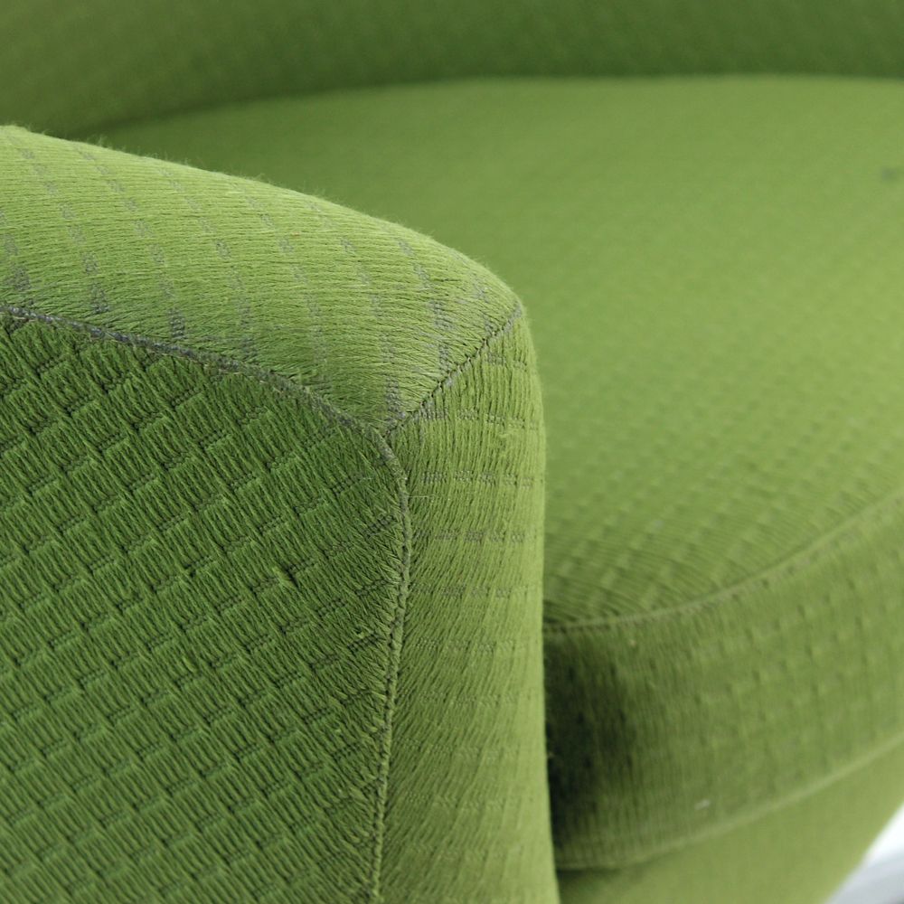 565.0 Green Midcentury Swivel Club Chair By Up Zavody, Czechoslovakia 1979 photo