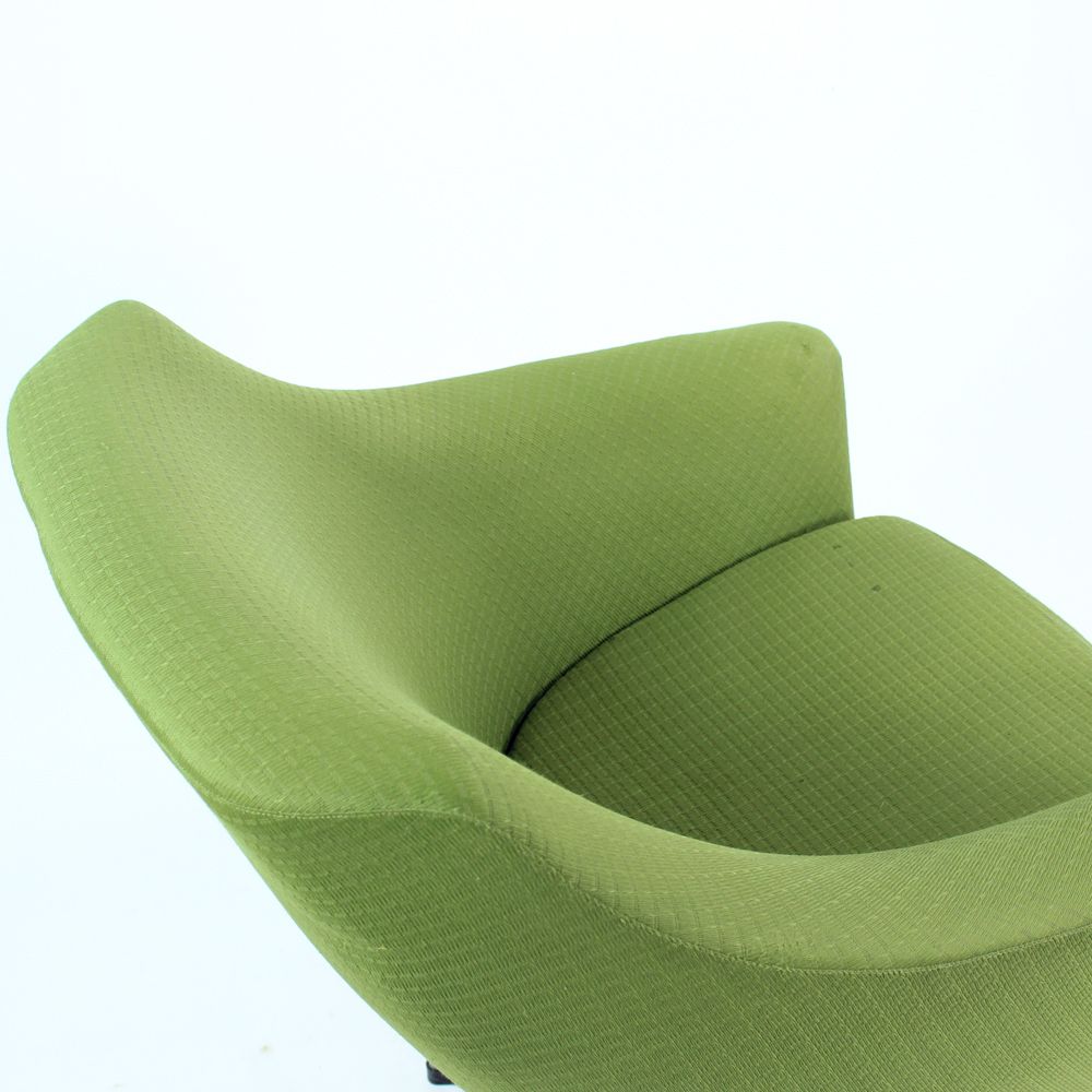 photo vinterior Green Midcentury Swivel Club Chair By Up Zavody, Czechoslovakia 1979