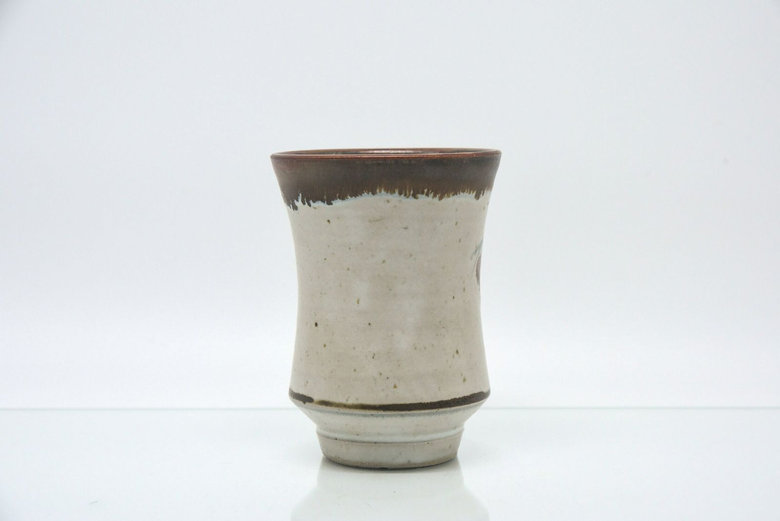 David Leach 'Foxglove' Design Waisted Beaker | Lowerdown Pottery Hand Made Pot | Fine Art Studio Pottery photo furniture