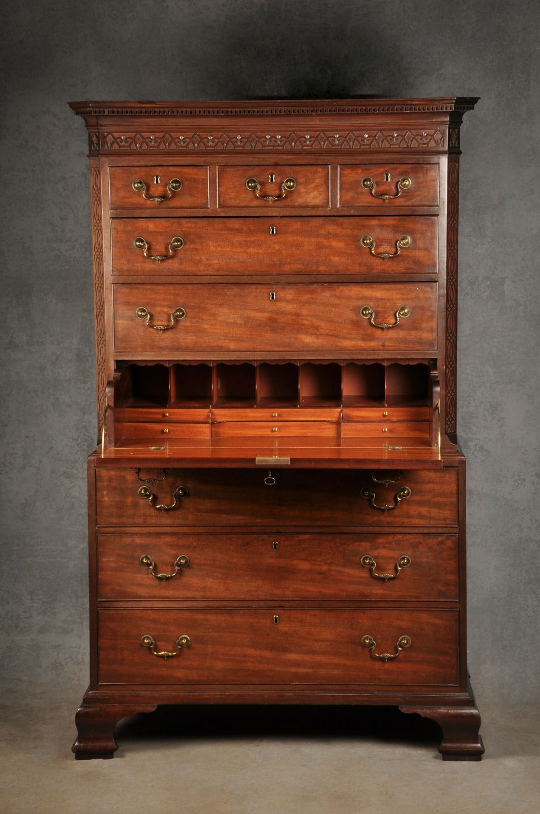 Fine 18th Century Mahogany Secretaire Tallboy photo furniture