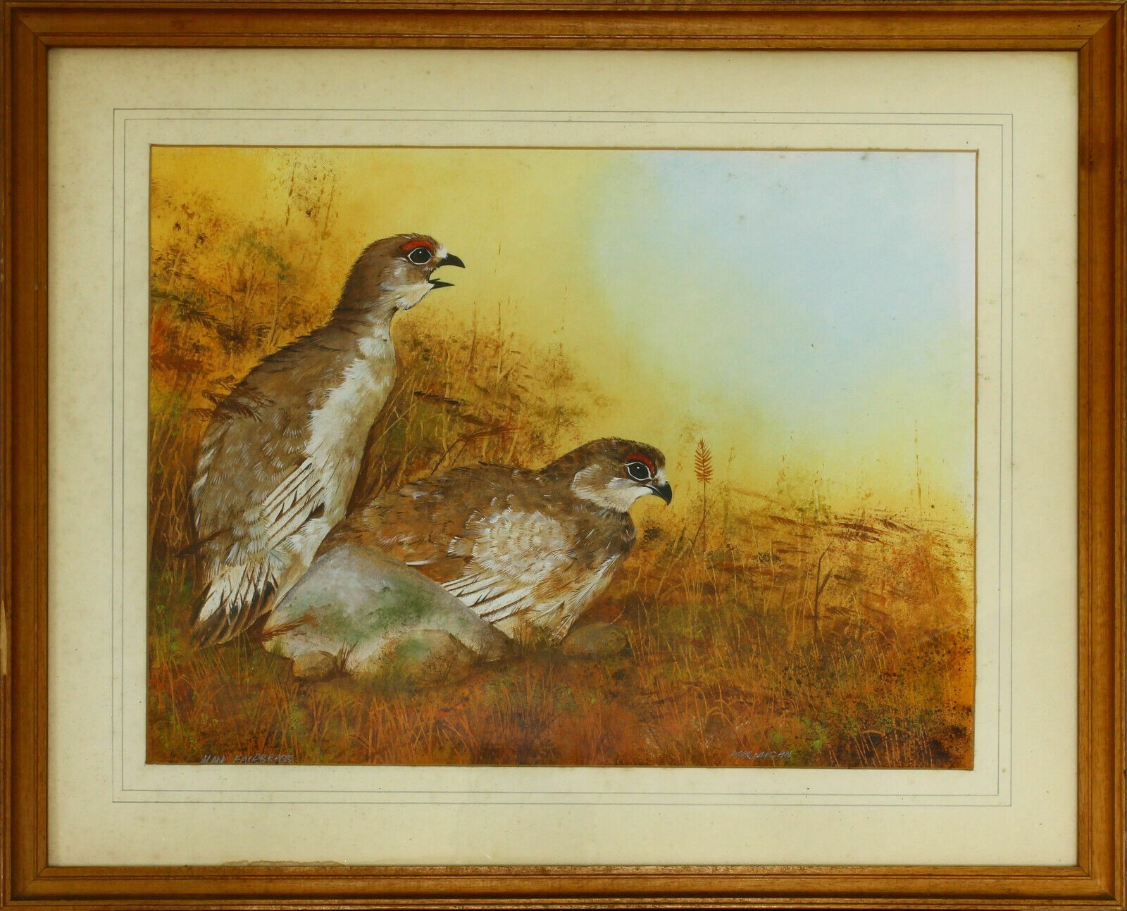 Acrylic Painting By Alan Fairbrass. Titled "Ptarmigan"