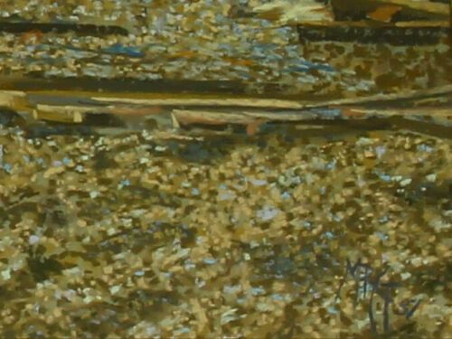 Pastel By Margaret Glass. Titled "On Aldeburgh Beach" photo for sale