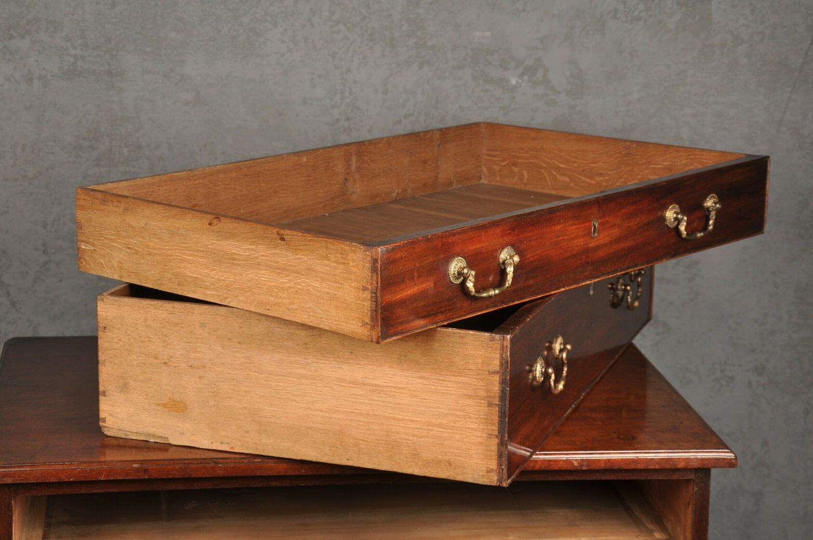 Small 18th Century Mahogany Chest Of Drawers photo vintage