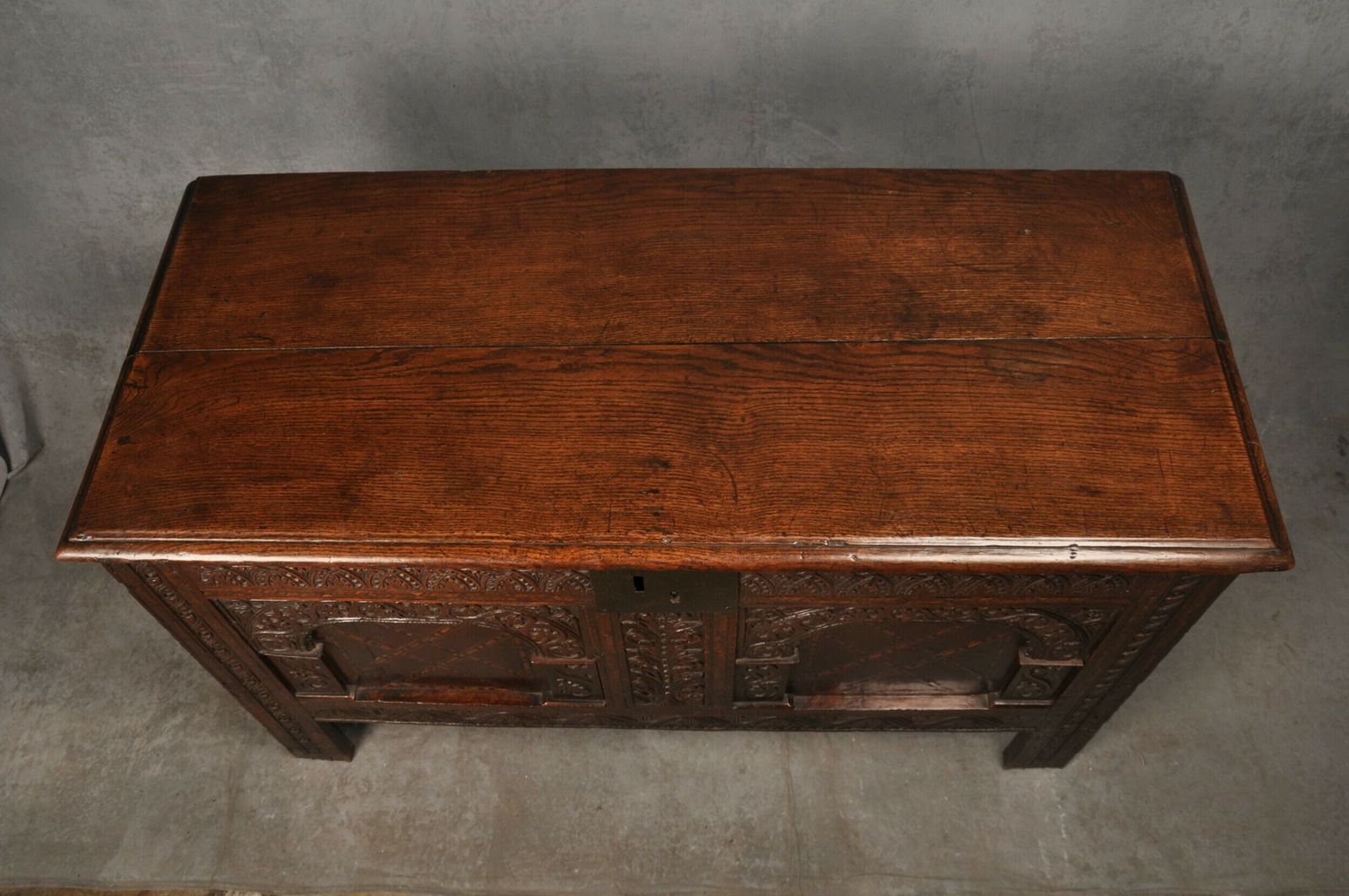 Early 17th Century Oak Coffer, 18th Century And Earlier photo Furniture