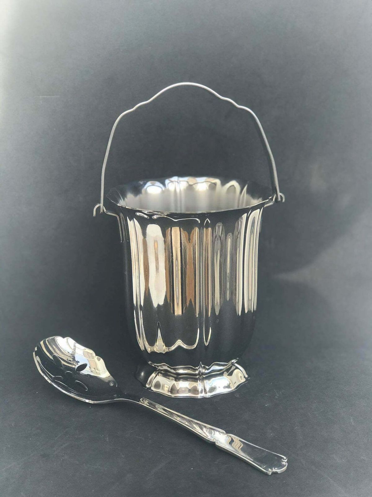 Ice Bucket Jean Couzon France Mid Century Stainless Steel Cooler Ice Bucket Bar Cart Wedding Gift