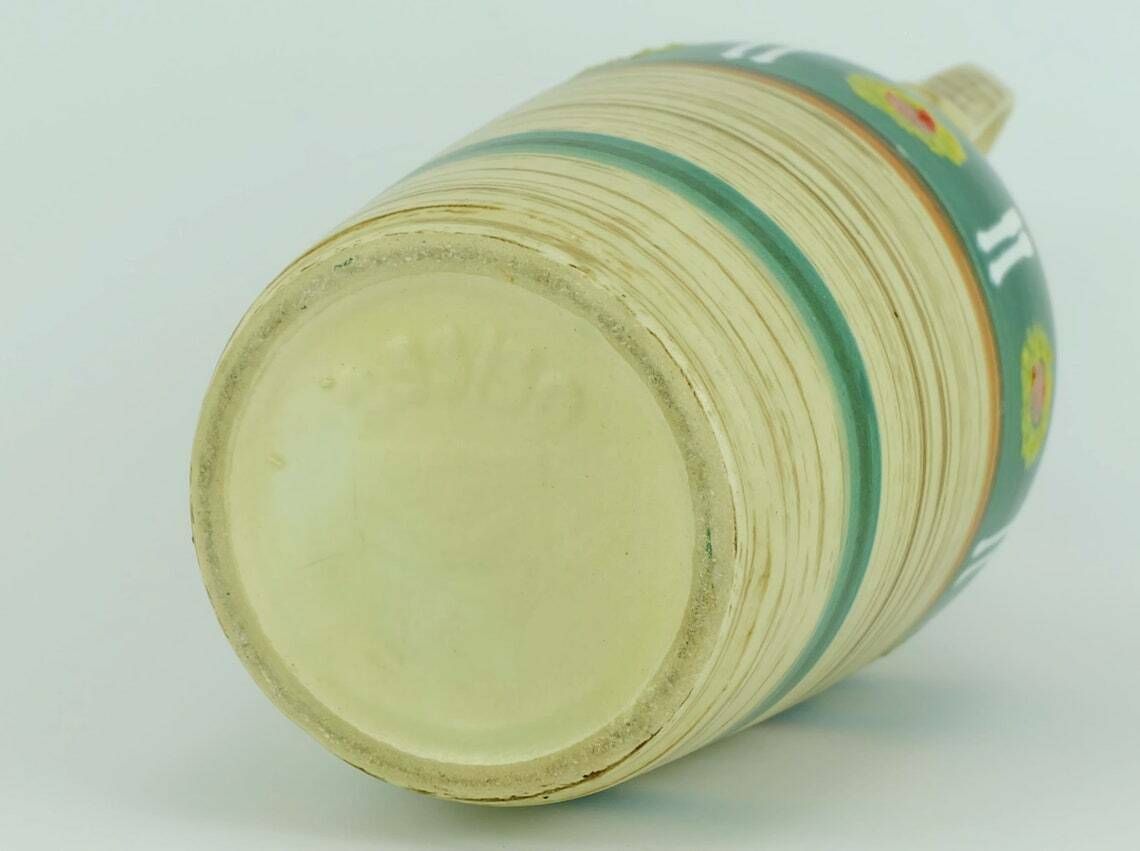 photo furniture Jasba Mid Century Vase 1950s Abstract Pattern And Stripes Model 233/30