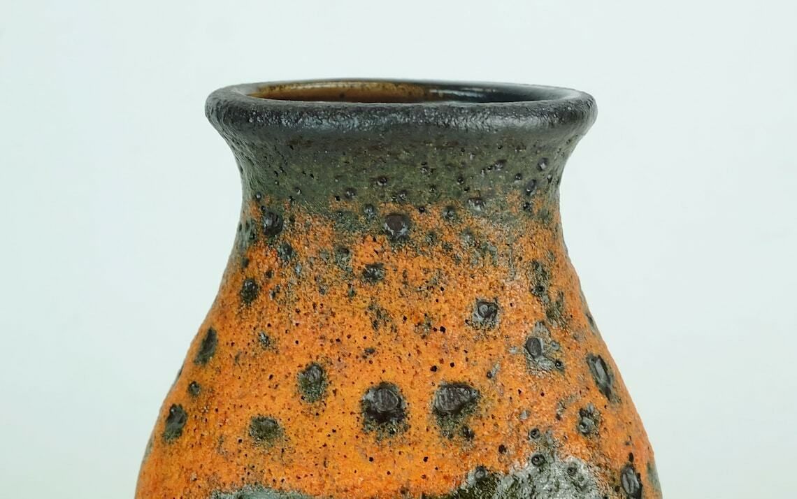Rare Vintage 1960's Fat Lava Robot Vase U Keramik Model Number 560/20 Exceptional Glaze And Shape photo vinterior